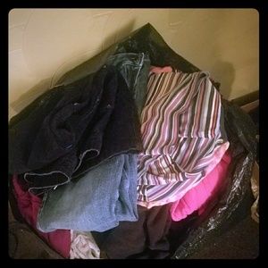 Bag full of clothes